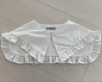 COUDRE 프릴 화이트 탈부착 카라