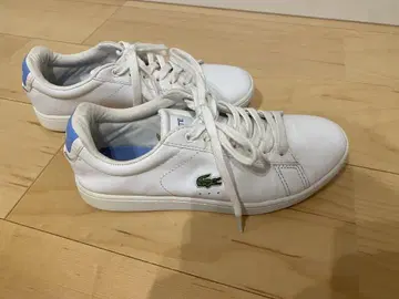 LACOSTE 화이트/블루 스니커즈