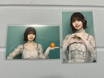 노기자카46 나카니시 아루노 미니 브로마이드 네이블 오렌지 2종 세트