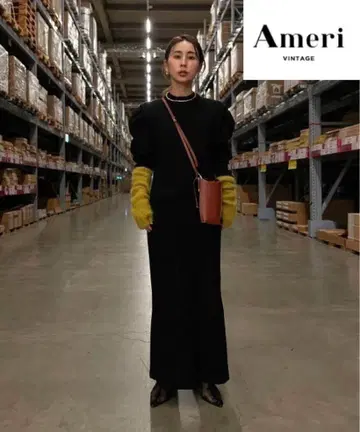 인기! Ameri JACKET LIKE TIGHT KNIT DRESS