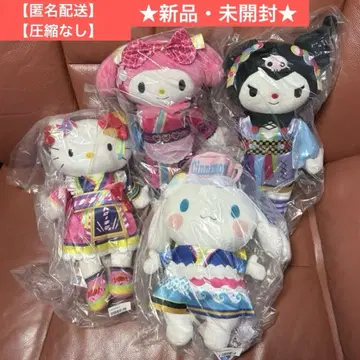 산리오 캐릭터즈 퓨로랜드 콜라보레이션 라이브 캐릭터 BIG 봉제 인형