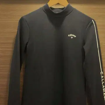 새상품급 Callaway 캘러웨이 여성용 모크넥 긴팔 네이비