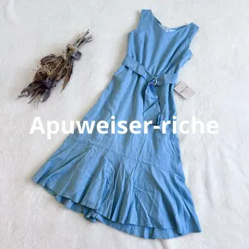 [ 새상품 ] Apuweiser-riche 롱 원피스 A라인 리본