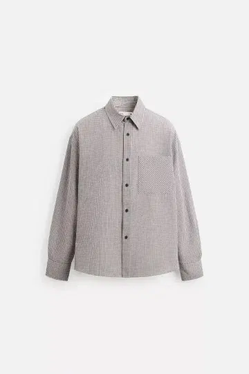 zara 체크 긴팔 셔츠 L