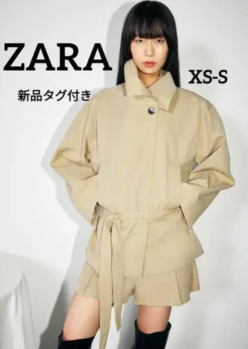 ZARA 벨트 포함 트렌치코트 XS S 사이즈 새상품 택 포함