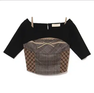 andmary Rimma check set tops beige