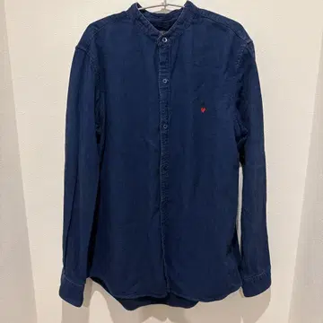 Bohemian 다크 블루 데님 셔츠