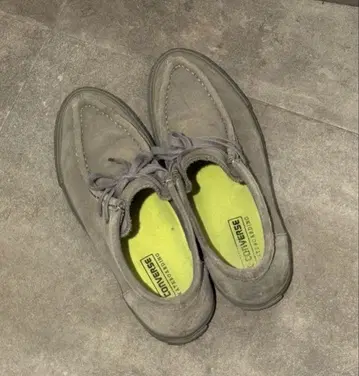 컨버스 모카신 신발 그레이 27.5cm 스웨이드