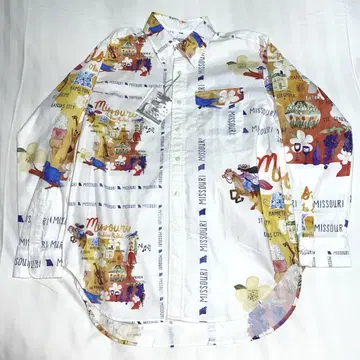 WORKADAY 엔지니어드 가먼츠 올 패턴 버튼 다운 셔츠 sizeS