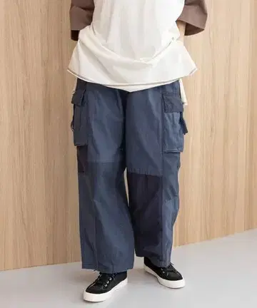 니코앤드 스트링 카고 팬츠 네이비 클레이