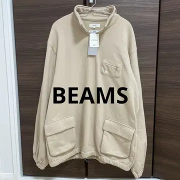 [ 택 포함 ] BEAMS 맨투맨 트레이닝복 남성용 베이지 L 사이즈