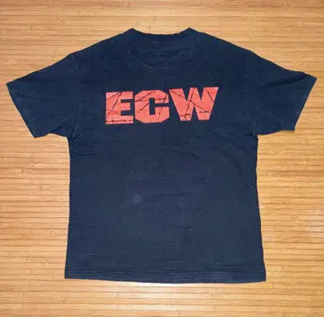 ECW ecw 프로레슬링 WWE wwe 로고 프린트 블랙 T셔츠