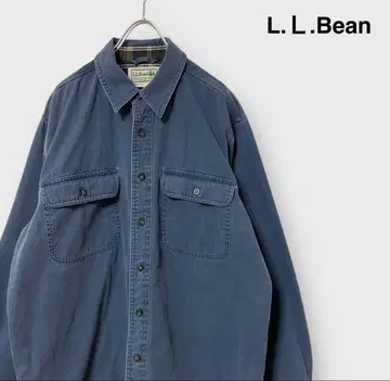 엘엘빈 L.L.Bean 코튼 셔츠 캔버스 안감 체크 무늬