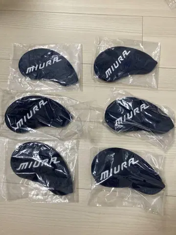 MIURA 미우라기켄 아이언용 골프헤드커버 6개 세트 네이비 새상품급