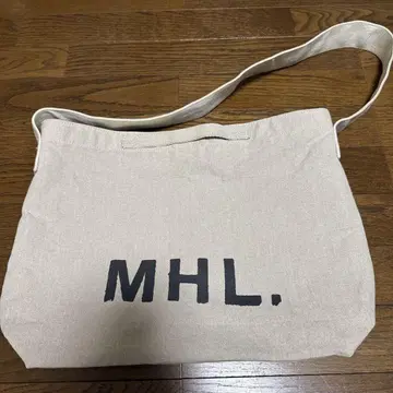 MHL. 린넨 로고 숄더백