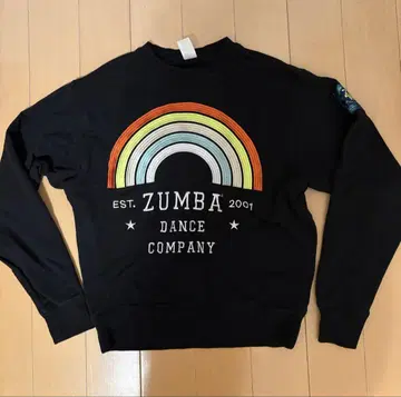 ZUMBA 레인보우 트레이닝복 블랙 (얇은 소재) 지금 시기에 딱 맞는