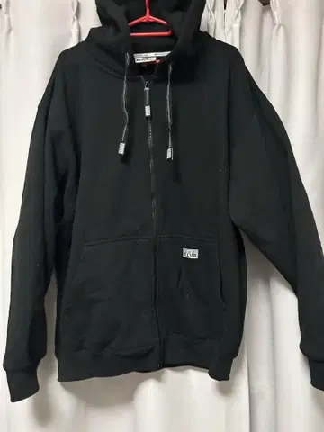 PRO CLUB XL 블랙 집업 후드티
