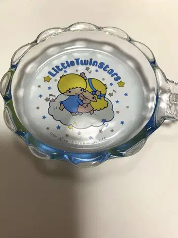 희귀 레어 레트로! 키키라라 유리 트레이