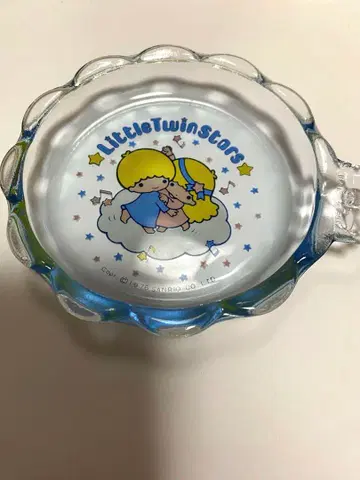 희귀 레어 레트로! 키키라라 유리 트레이