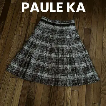 PAULE KA 새상품급 스커트 폴카 고급 silk 실크