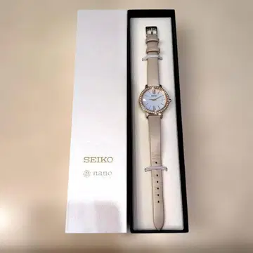 SEIKO nano 솔라 손목시계 라이트 블루
