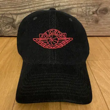 [ NIKE ] 조던 윙 로고 코듀로이 캡 블랙