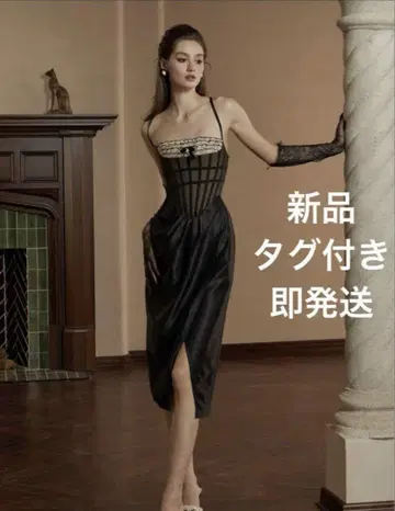 [ 새상품 즉시 발송 ] Lacemade 미드나잇 팬텀 코르셋 드레스