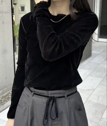 택 포함 새상품 mystic 미스틱 벨로아 메로우 TOPS 블랙