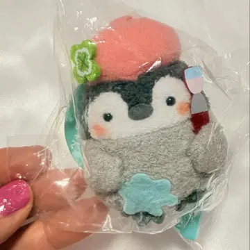 코우펜짱 그림 그리는 손바닥 마스코트 그레이 후드티 서비스