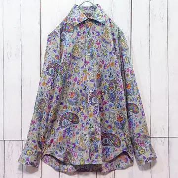 ETRO 페이즐리 무늬 올 패턴 긴팔 셔츠 이탈리아제