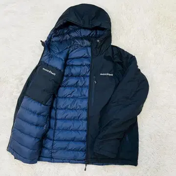 몽벨 콜로라도 후드티 Men's M 네이비 x 블랙 리버서블