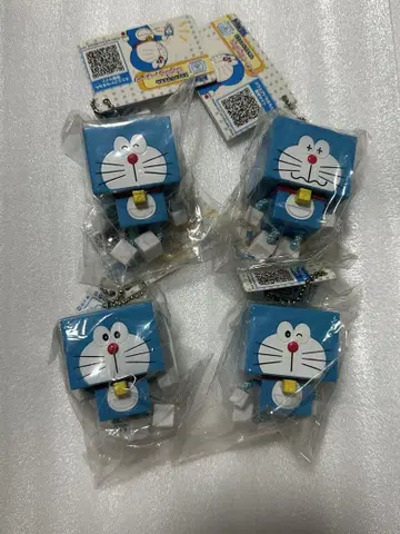도라에몽 입체 키링 찰랑 키체인 4개 세트