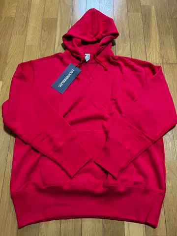 빔즈 플러스 별주 루프 휠러 슈퍼 헤비 웨이트 후드티 레드 XL