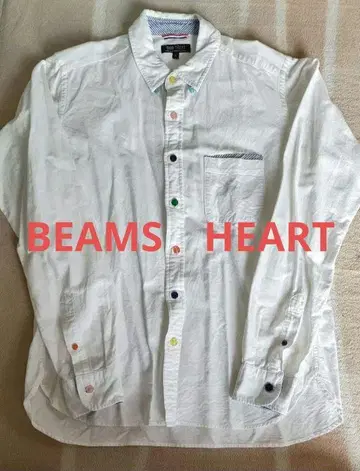 BEAMS HEART 남성용 긴팔 셔츠 L