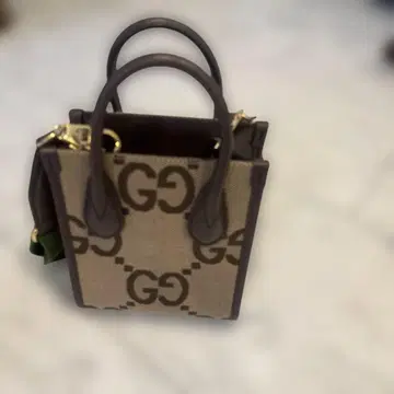 GG 로고 프린트 숄더백 핸드백