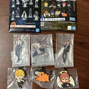 BANDAI 아크릴 스탠드 러버 참 세트