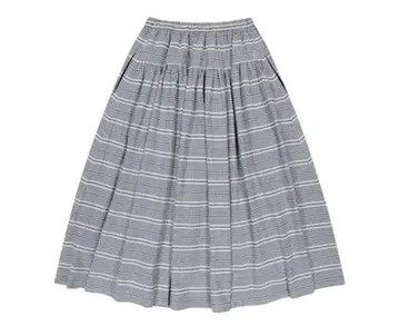 coyseio WIDE SHIRRING SKIRT / NAVY