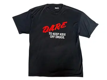 90s USA DARE T-shirt XL Hanes BLACK