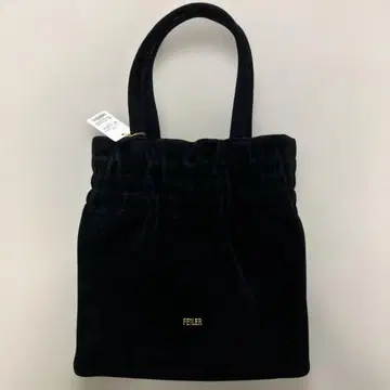 새상품 미사용 페이 셔링 플랫 백 블랙