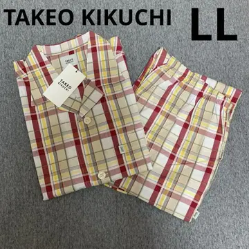 [새상품] 다케오 키쿠치 멋스러운 얇은 소재 파자마 긴팔 LL H