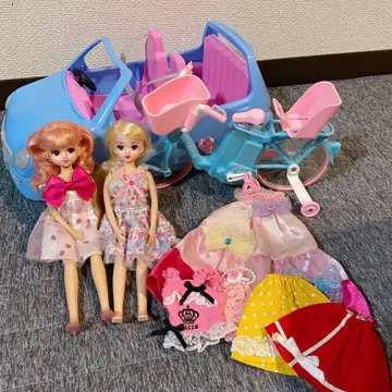 리카짱 전기 자전거와 자동차