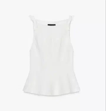 ZARA 페플럼 리본 상의