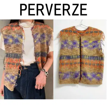PERVERZE 퍼버즈 모헤어 니트 베스트