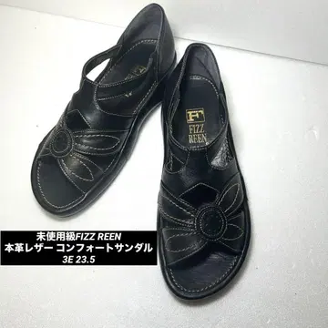 FIZZ REEN 피즈린 천연 가죽 컴포트 샌들 3E 23.5