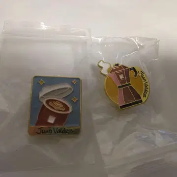 오사카 간사이 만박 컬럼비아 핀 배지 Juan Valdez 컬러풀 2개