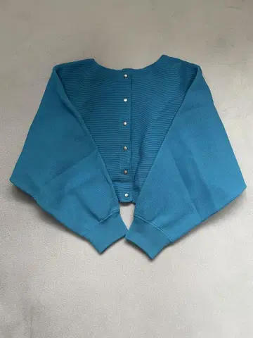 오조우 OJOu 숏 기장 자켓 리브 가디건