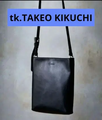 tk.TAKEO KIKUCHI 리얼 가죽 숄더 파우치
