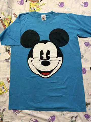 90s MICKEY&CO 'PIE CUT MICKEY' SIZE:XXL