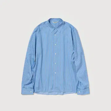 AURALEE 25AW COTTON SILK STRIPE SHIRT