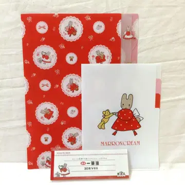 산리오 마론 크림 클리어 파일 5P A5 클리어 파일 3P 미니 편지지